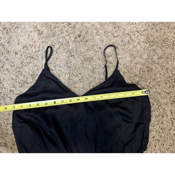 VICTORIA’S SECRET Black Romper Lingerie Sleepwear Embroidered Back Tie MEDIUM - Picture 12 of 12